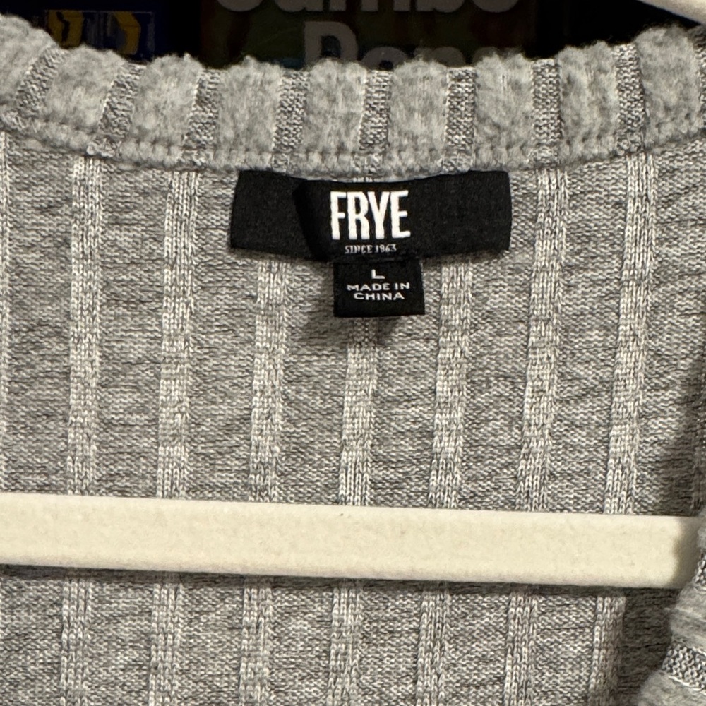 Frye Gray Ribbed Button-Down Duster - image 5